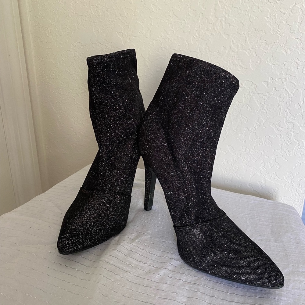shiny booties